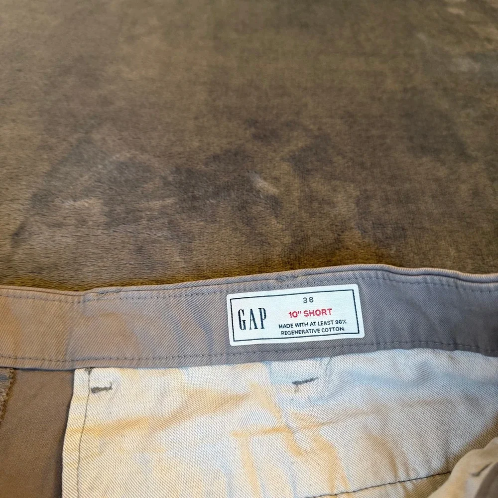 Gap Shorts Regenerative Cotton Flat Front Casual Set of 3 Shorts Mens 38x10